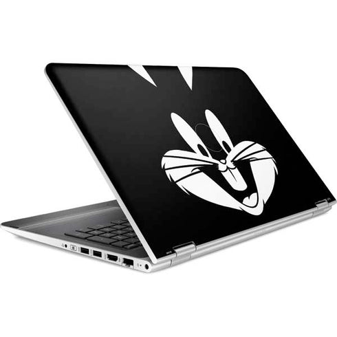 Looney Tunes Bugs Bunny Plain Black and White HP Pavilion Skin